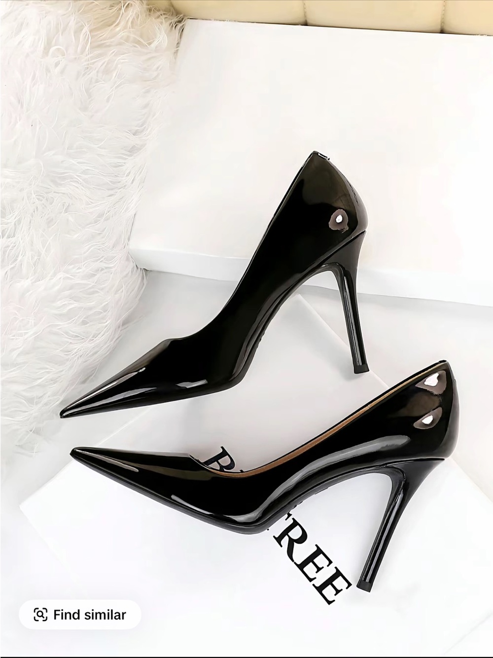 Classic Black Patent Pointed-Toe Stiletto Heels